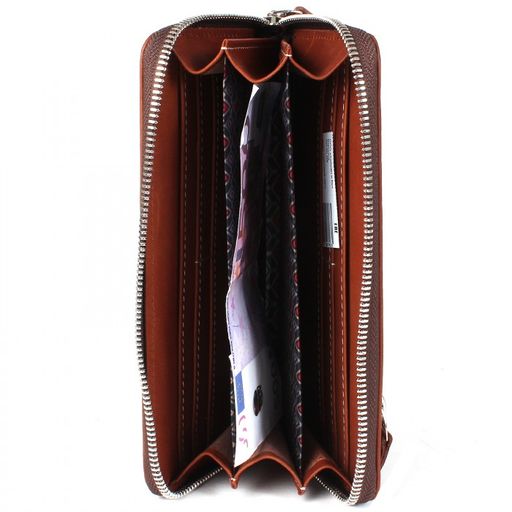 Портмоне женское Croco-ПР-956 натуральная кожа 3 отд, 11 карм, коричневый шора (1001) 213532  фото 3