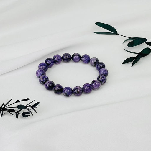 Браслет из Чароита 18,5 см - Радуга самоцветов фото 3