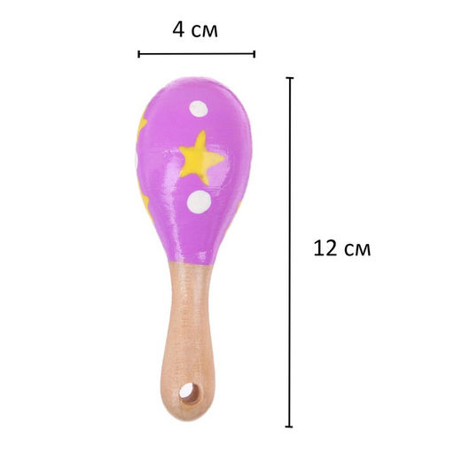 Цена за 5 шт. Маракас «Мини», МИКС, длина: 12 см