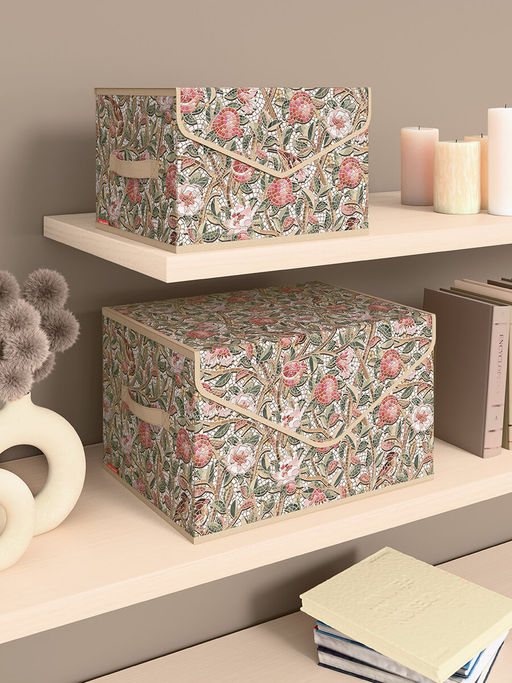 VAL OF-ZIP-L Кофр для хранения с застёжкой-молнией, 40*30*25 см, OPUS ROMANO FLORA, шт