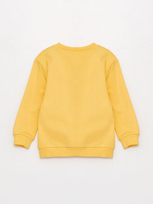 Bisiklet Yaka Uzun Kollu Bask?l? Erkek Bebek Sweatshirt ve E?ofman Alt 2li Tak?m - Waikiki фото 3