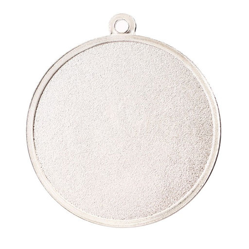 Медаль призовая 197 диам 5 см. 2 место. Цвет сер. Без ленты - Командор фото 4