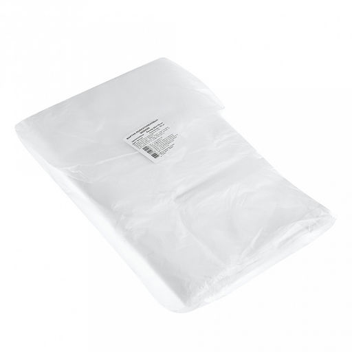 Фартук одноразовый "Эконом" 68х110см, полиэтилен, 6мкм, водонепроницаемый, антистатические свойства, белый, в упаковке 100шт, "Elegreen", ТУ 2.29.10-013-33186646-2020 (Россия)