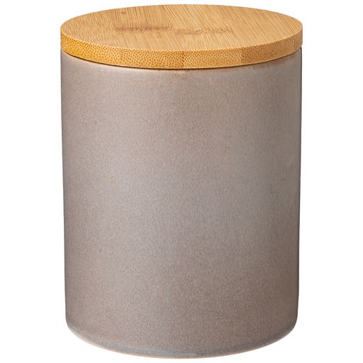 БАНКА ДЛЯ СЫПУЧИХ ПРОДУКТОВ 570 МЛ КОЛЛЕКЦИЯ GLAZE COLLECTION ЦВЕТ:СЕРЫЙ МЕЛАНЖ - Lefard фото 2