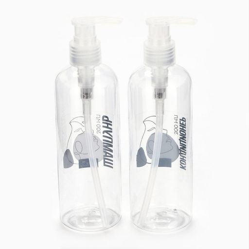 Дозатор для шампуня и кондиционера I love my body, 300 мл, 2 шт.