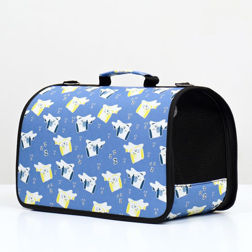 Сумка-переноска каркасная Щенки, размер S, 37,5 х 17 х 22 см - Пижон фото 3