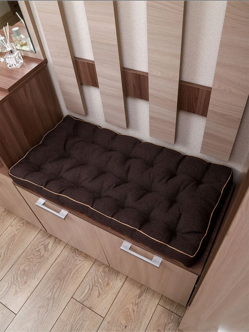 Подушка в прихожую на банкетку и скамейку PPR 80х40, Рогожка "Iris" премиум класса, Bio-Line