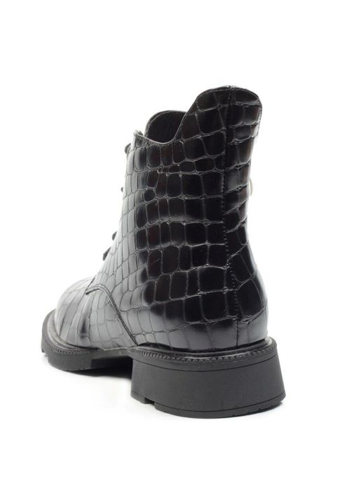 01-CXR130-1P BLACK Ботинки демисезонные женские (натуральная кожа, байка) - Фабричный китай фото 9