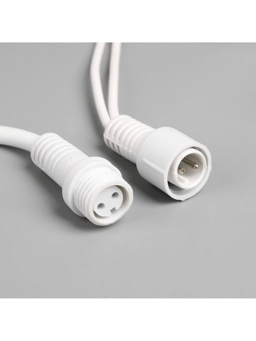 Гирлянда «Занавес» 2×6 м, IP65, УМС, белая нить каучук, 1000 LED, свечение белое, 220 В