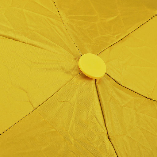 Зонт-мини механический Палитра UPF50+ ткань эпонж (полиэстер) + черное УФ-покрытие, 6 лучей, д/купола 90см, 5 сложений, 18см в сложенном виде, механизм против ветра, ручка с покрытием soft-touch, цвет желтый, 218гр (Китай) - Домашняя Мода фото 5