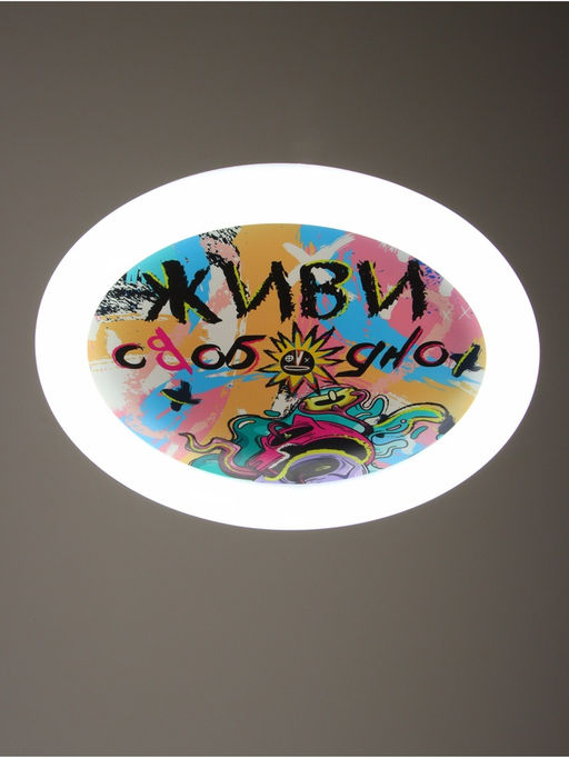 Потолочный светильник светодиодный BayerLux «Живи свободно», 120 Вт, LED, 49.5×49.5×6.5 см