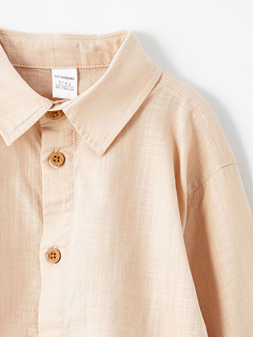 Basic Uzun Kollu Erkek ?ocuk G?mlek