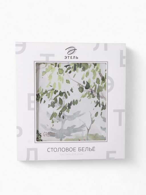 Набор кухонный Этель. Пасха в лесу, скатерть 148?2182 см с ГМВО, салфетки 40?40 см - 12 шт.