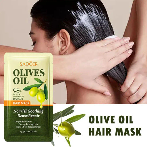 Маска для волос с оливковым маслом SADOER Repair and Improve Frizz фото 2