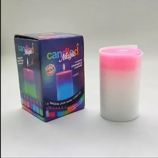Магическая свеча RGB натуральная свеча из воска - Buro фото 3