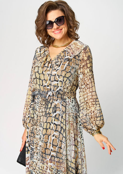 Платье EVA GRANT 7327А рептилия