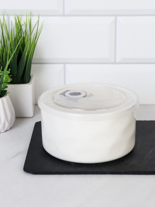 Контейнер салатник 650 мл крышка с клапаном / WRF-328 /уп 48/ Фарфор - ГалеонТрейд фото 2