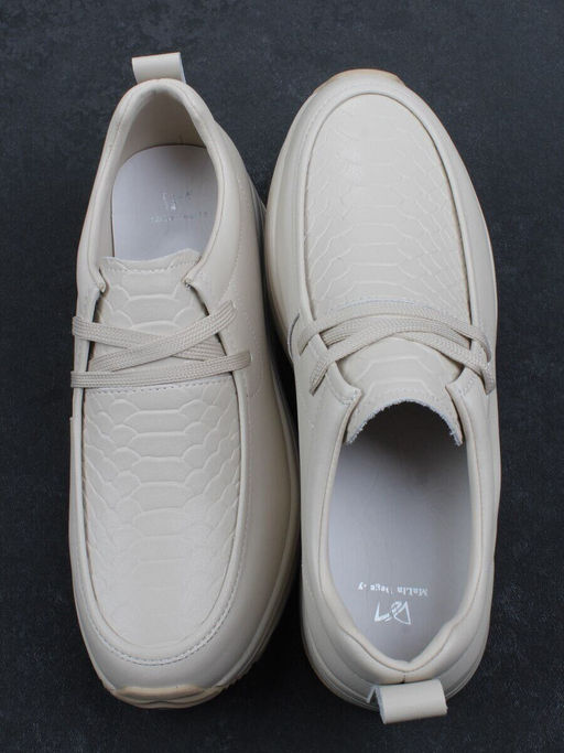 03-A1011-2 BEIGE Полуботинки спортивные женские (натуральная кожа)