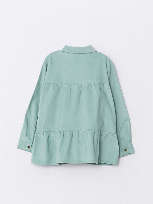 Basic Uzun Kollu Kadife K?z ?ocuk G?mlek - Waikiki фото 2