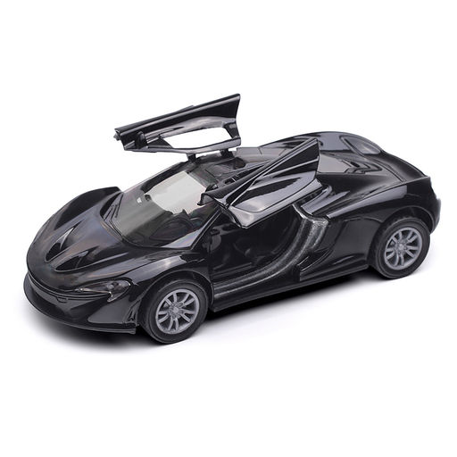 Чёрная инерционная машинка Спорт die-cast,1:32, открывающиеся двери