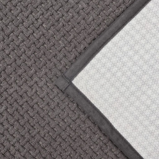 Коврик для ванной и туалета SAVANNA, полиэстер, 80?50 см, серый  фото 4