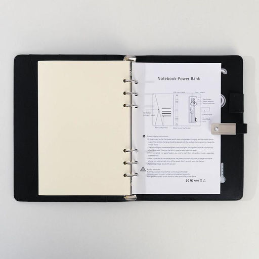 Ежедневник со встроенным зарядным устройством 8000 мАh и флешкой 16 ГБ Универсальный, 17,5 х 23,5 см - Like me фото 8