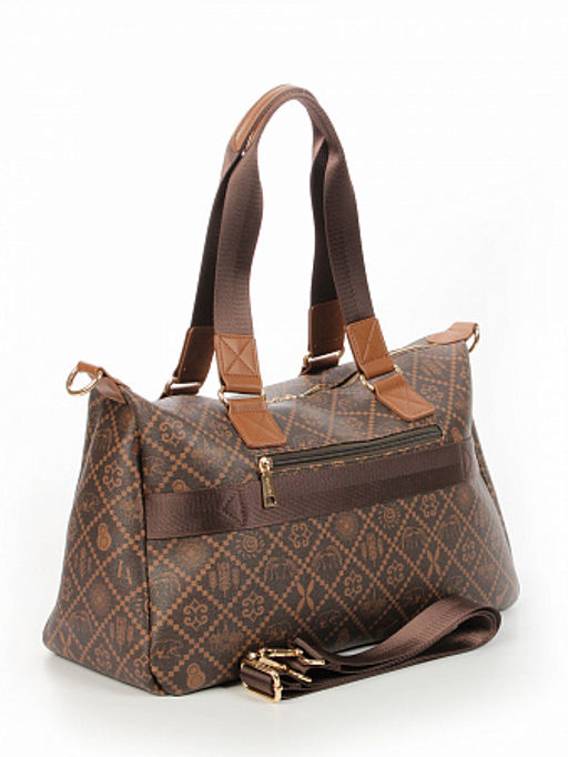 LACCOMA сумка АС89100-Россия-шоколад эко кожа хлопок