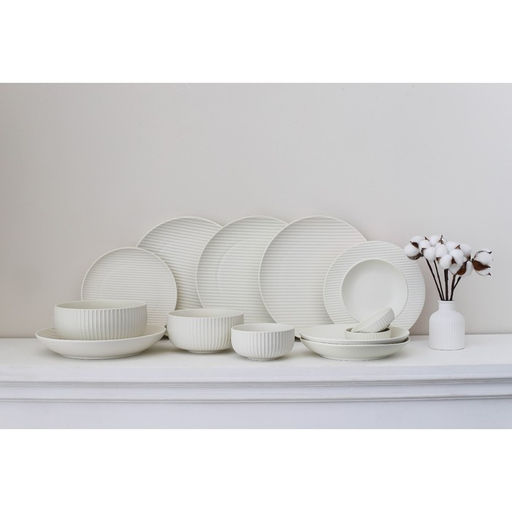 Тарелка Magistro Line, d=20.5 см, фарфор, белая  фото 5