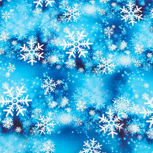 Бумага упаковочная новогодняя глянцевая «Снежинки», 70×100 см, 1 лист