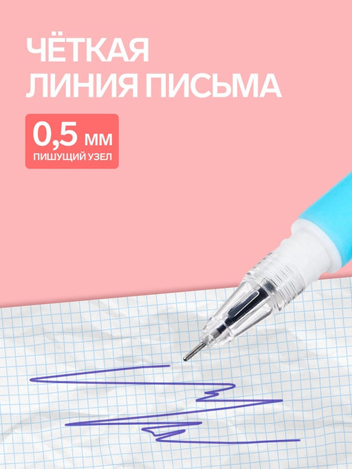 Цена за 2 шт. Ручка-прикол «Мак», гелевая, меняет цвет при ультрафиолете, МИКС
