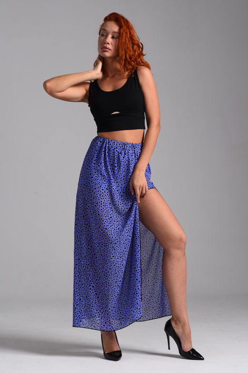 Юбка Натали 7441 шифон макси