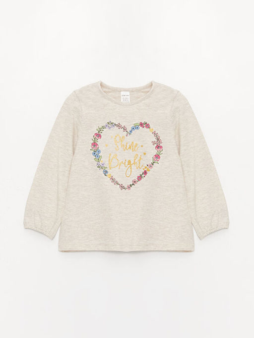 Bisiklet Yaka Uzun Kollu K?z Bebek Ti??rt 2li - Waikiki фото 2