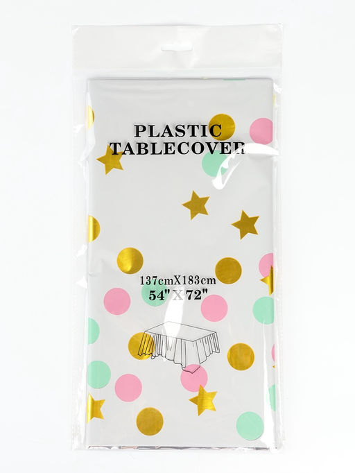 Скатерть одноразовая «Праздник конфетти» 137×183 см