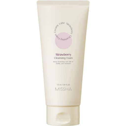 MISSHA CREAMY LATTE Пенка для умывания с экстрактом Клубники 172 мл  фото 2