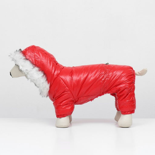 Комбинезон Глянец, размер XL (ДС 39, ОГ 53, ОШ 39 см, до 14 кг), красный - Simaland фото 4