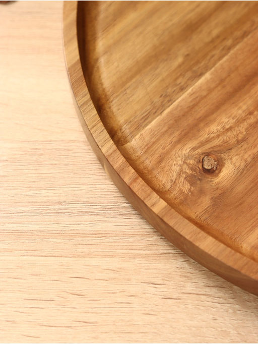 Блюдо, 35×35×2 см, чайное дерево