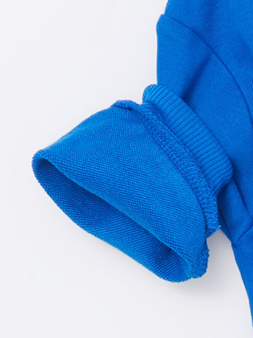 Bisiklet Yaka Uzun Kollu Bask?l? Erkek Bebek Sweatshirt