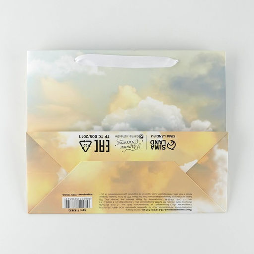 Пакет ламинированный с пластиковым окном Нимфа, 32,5 26,5 13,5 см - Дарите счастье фото 5