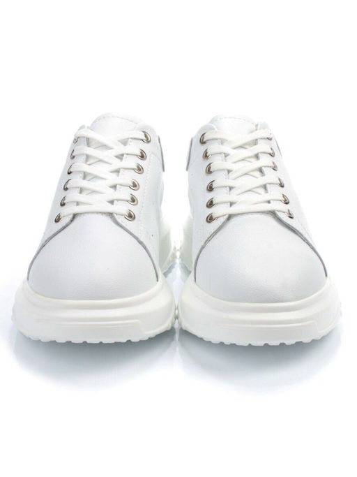 03-PDD136-1 WHITE Полуботинки спортивные женские (натуральная кожа) - No name фото 6