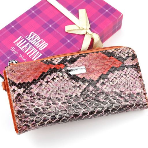 Женский кожаный кошелек на молнии Sergio Valentini СВ 3045-395  фото 4