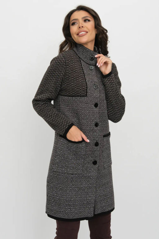 ЗЛАТА Кардиган С 2064/кофейный микс