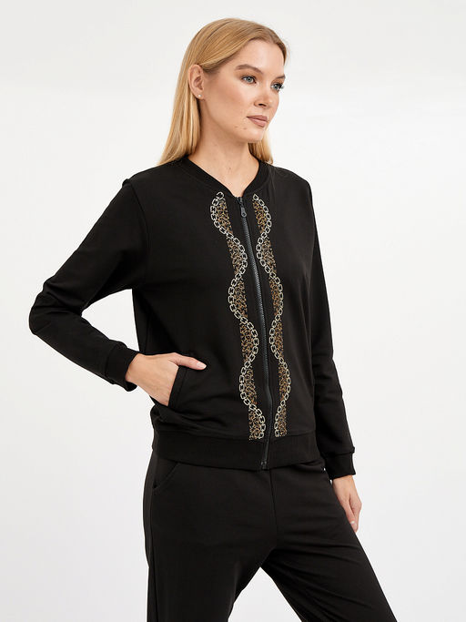 кардиган женский на молнии со стразами - Glenfield фото 5