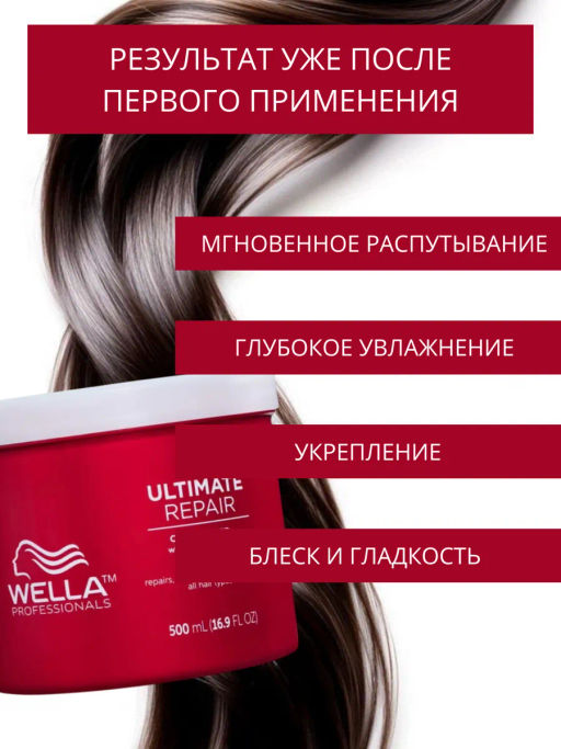 Маска для максимального восстановления волос ULTIMATE REPAIR, 500 мл Wella