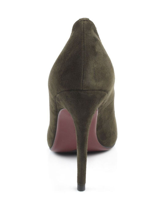 06-A88A-631LY DK. GREEN Туфли женские (натуральная замша)