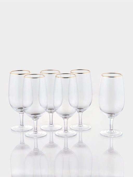 Набор бокалов для пива "Руно" на ножке, 550 мл, 6 шт, р-р 1й шт 20,1х6,3 см