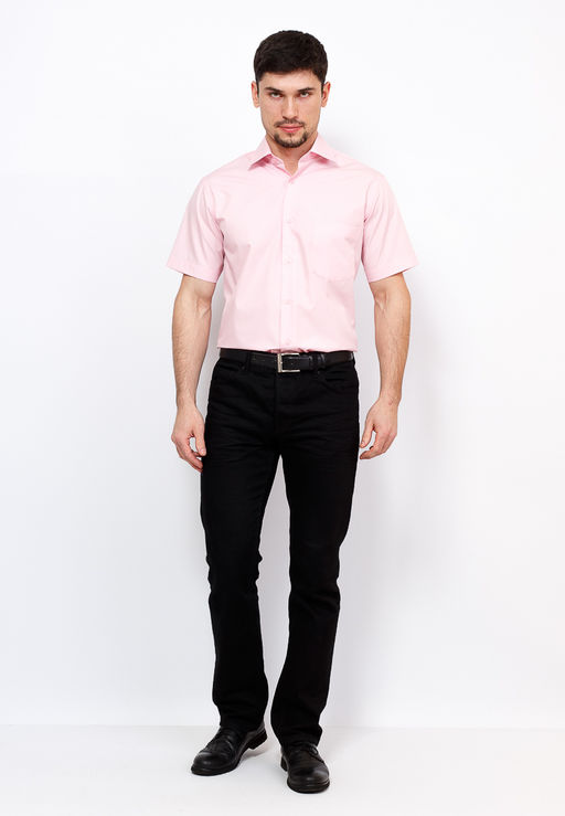 Сорочка мужская короткий рукав GREG 620/309/LT ROSE/Z  фото 3