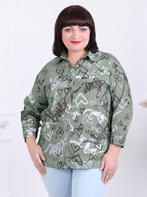 Рубашка пестрой расцветки