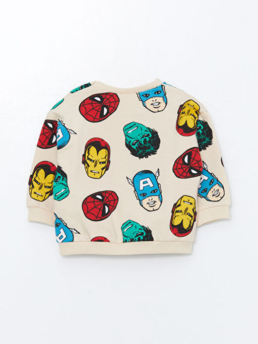 Bisiklet Yaka Spider-Man Bask?l? Erkek Bebek E?ofman Tak?m