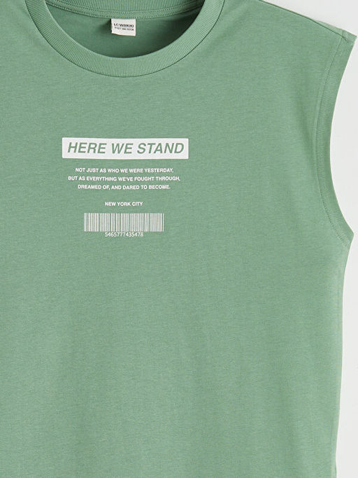 Bisiklet Yaka NYC Bask?l? Erkek ?ocuk Atlet