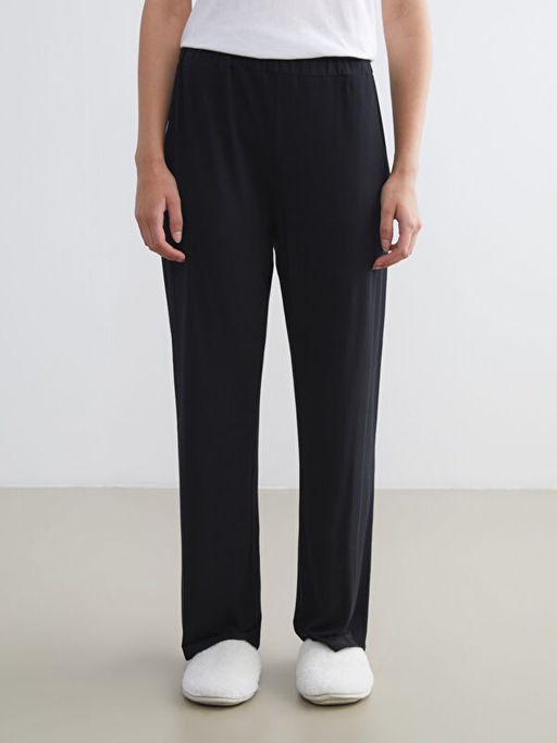 Beli Lastikli Modal Kar???ml? Kad?n Pijama Alt?